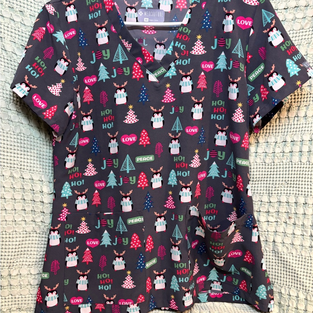 Med Couture Kids Short Sleeve Tee - Festive Print
